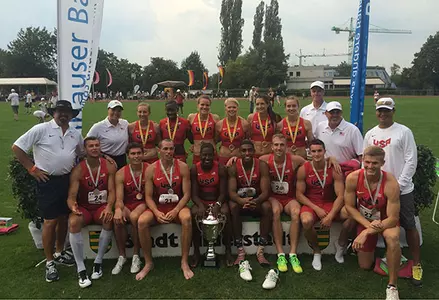 Jones Claims NACAC Championship In Shot Put; Morgan Earns 7th Place Finish at Thorpe Cup Image