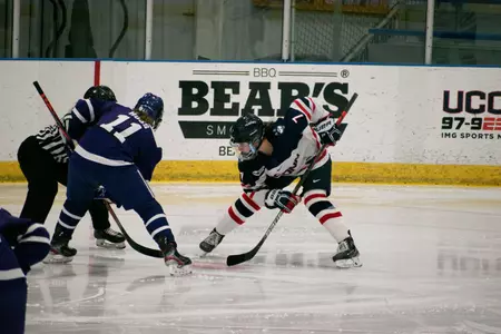 Danika Pasqua against Holy Cross on February 12, 2021.