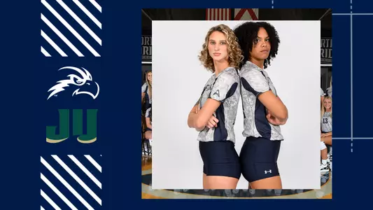 preview graphic for the volleyball game against Jacksonville