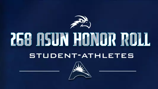 ASUN Honor Roll 22-23 graphic with a blue background and white text