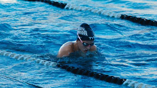 Ashley Kirby practicing at the UNF Competition Pool Complex 