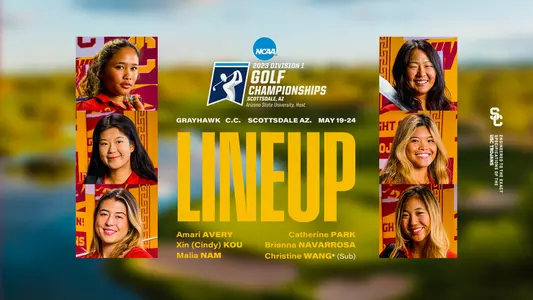 2022-23 Women's Golf NCAA Champ Starters Graphic