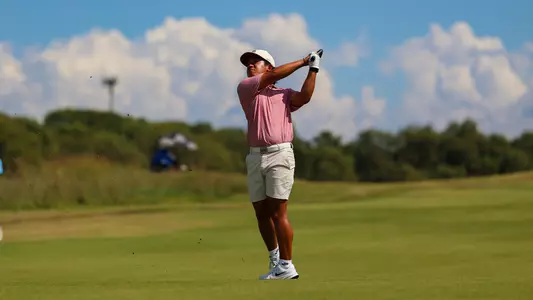 Jaden Dumdumaya at the final round of the Trinity Forest Invitational