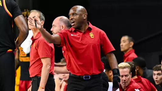 Assistant coach Earl Boykins gives instructions during an exhibition at GCU
