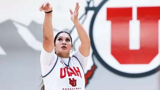 Alissa Pili during Utah Women's Basketball Practice