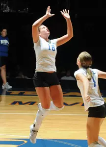 Raegan Daniel hit a team best .545 with six kills, 20 assists and six digs on Friday