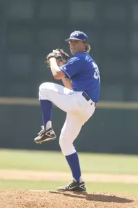 Kasey Merck took the loss in Saturday's series finale against Nicholls.