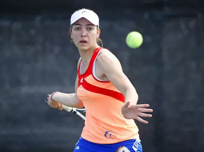 Giada D'ortona did not drop a singles set in the win over Midwestern State.