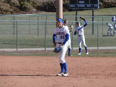 Nina Villanueva hit her first homer of the season in the second vs. Utah Valley