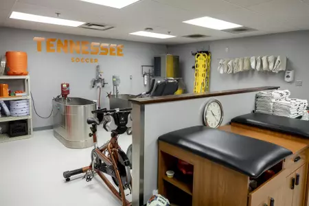 KNOXVILLE, TN - DECEMBER 20, 2018 -  Athletic Training room in Regal Soccer Stadium in Knoxville, TN. Photo By Andrew Ferguson/Tennessee Athletics