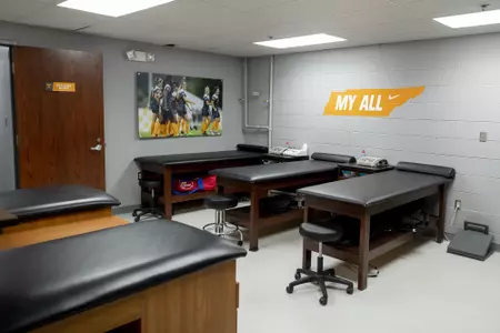 KNOXVILLE, TN - DECEMBER 20, 2018 -  Athletic Training room in Regal Soccer Stadium in Knoxville, TN. Photo By Andrew Ferguson/Tennessee Athletics