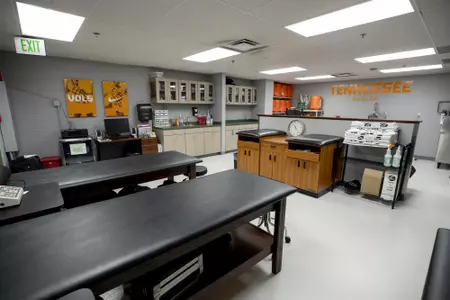 KNOXVILLE, TN - DECEMBER 20, 2018 -  Athletic Training room in Regal Soccer Stadium in Knoxville, TN. Photo By Andrew Ferguson/Tennessee Athletics