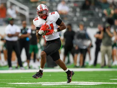 Defensive back Anthony Brackenridge (31) of the WKU Hilltoppers at Jerry Richardson Stadium on November 5, 2022 in Charlotte, NC. Photo by Steve Roberts/WKU Athletics