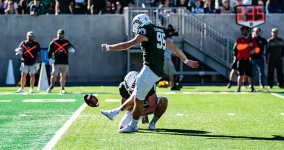 Colorado State football kicker Cayden Camper has left the program