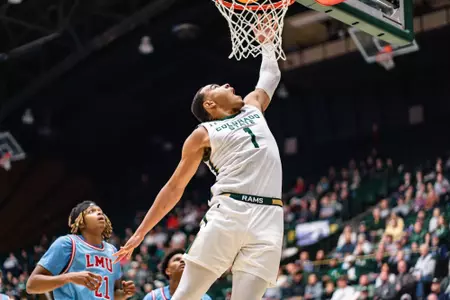 Men's Colorado State Rams John Tonje White College Basketball