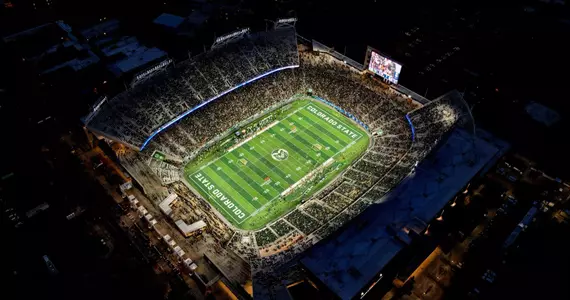 DENVER, CO - OCTOBER 06: A general stadium view prior to an NFL