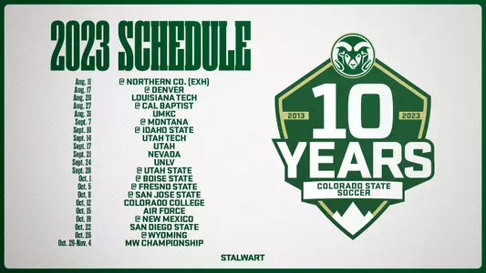 Rams Release 2023 Schedule Ahead of 10th Season - Colorado State