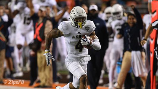 Akron Zips - Team captain Kyron Brown earned his bachelor's degree