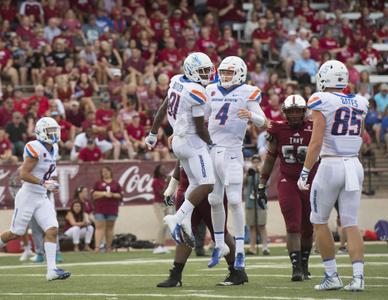 Men's Boise State Broncos #4 Brett Rypien Nike White College