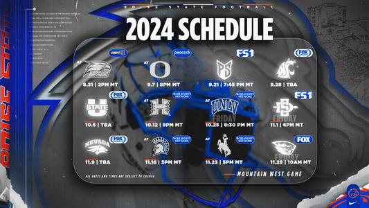 Boise State 2024 Football Schedule with TV announcement