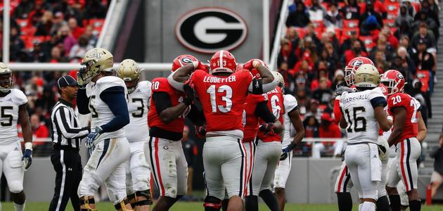 Georgia Bulldogs #10 Malik Herring College Football Jersey Red