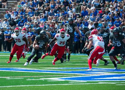 Air Force Falcons quarterback Arion Worthman (2) pauses before the