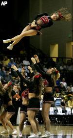 LOUISVILLE, KY - NOVEMBER 29: The Louisville Lady Birds dance team