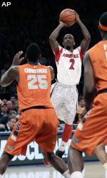 Photo: Louisville Cardinals Peyton Siva at the NCAA Big East Men's  Basketball Championship Finals in New York - NYP20110312105 