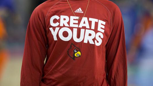 Louisville Cardinals Mens Shirt Extra Large Red Adidas Short Sleeve Tee  NCAA NWT
