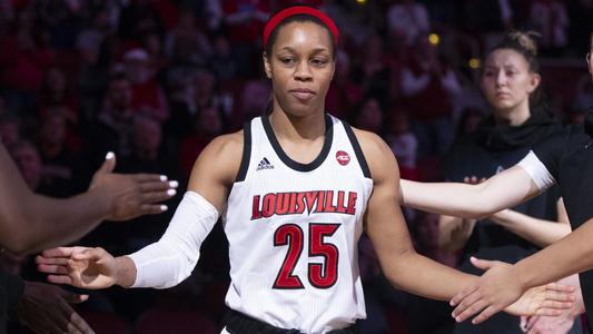 Asia Durr 2017-18 Louisville Cardinals Pink Play4Kay Cancer Authentic 2XL  Jersey