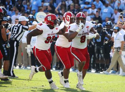 North Carolina State defensive end Bradley Chubb jumps 36 inches