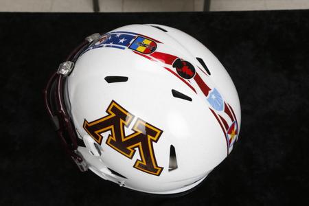 Gophers Unveil Salute to Service White Helmets - University of