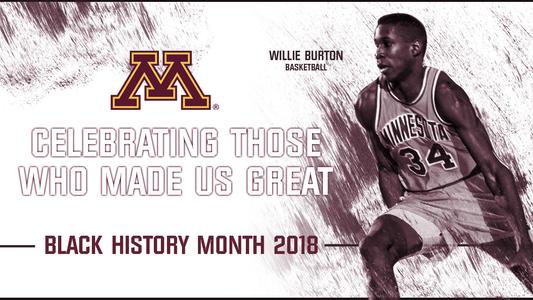 Black History Month Willie Burton University of Minnesota Athletics