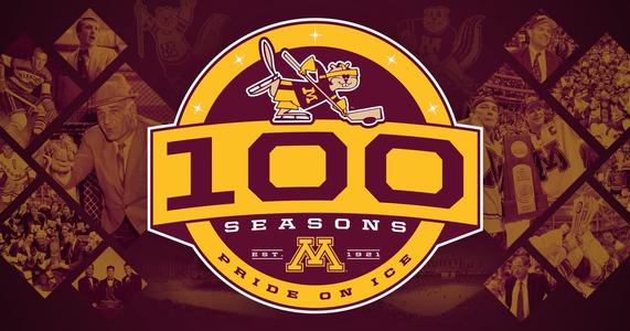 2020-2021 Minnesota Gophers Hockey 100th Season Throwback Jersey