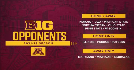 U' Announces 2021-22 Home Opponents - University of Minnesota Athletics