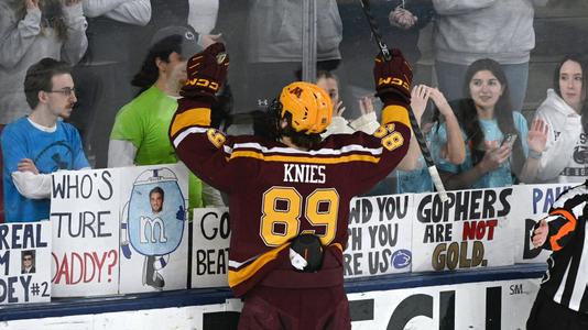 Matthew Knies' overtime winner lifts Gophers past Michigan - The Daily  Gopher