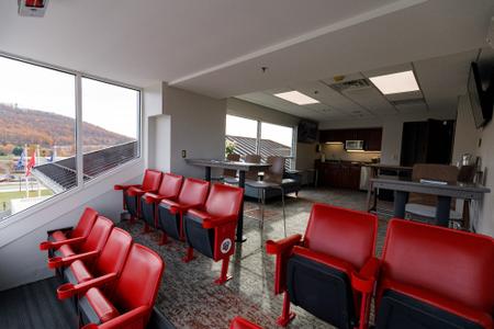 Suites on the 4th floor of Williams Stadium is photographed on November 20, 2021. (Photo by Joel Coleman)