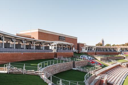 Williams Stadium Cabanas and Berm are photographed for updated Ticket Office marketing materials on October 10, 2022. (Photo by: Chase Gyles)
