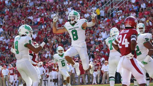 North Texas QB Mason Fine Connects With Rico Bussey Jr., What a throw and  catch by Mean Green Football! 