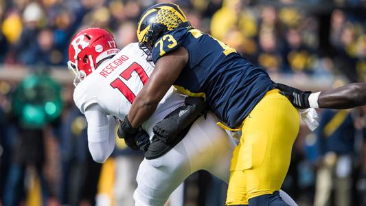 Oakland Raiders' Maurice Hurst, former Michigan Wolverine