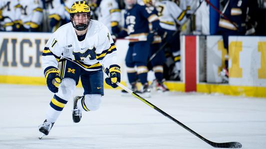 University of Michigan Hockey Game Helmet #20