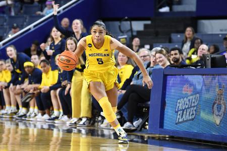 Valiant University of Michigan Women's Basketball Yellow #5 Laila