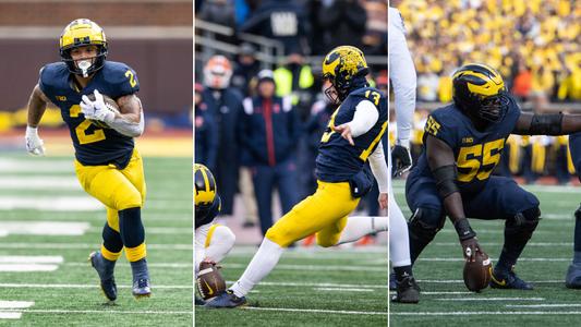 M Den selling Michigan football jerseys with players' names on the back 