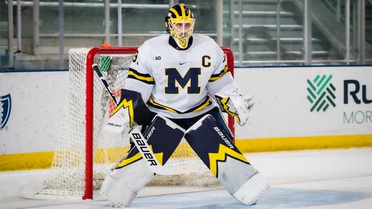 B10 Goalie Of The Year Strauss Mann Navigating Uncertain Times - Sports  Illustrated Michigan Wolverines News, Analysis and More