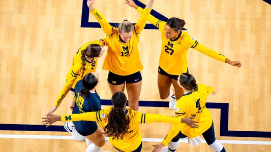 Volleyball Team Huddle