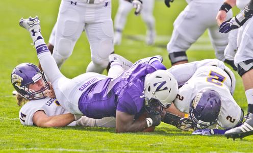 Minnesota Vikings middle linebacker Eric Hendricks (54) is helped