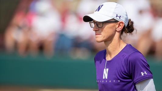 Denny Wagner supports his daughter Haley in softball