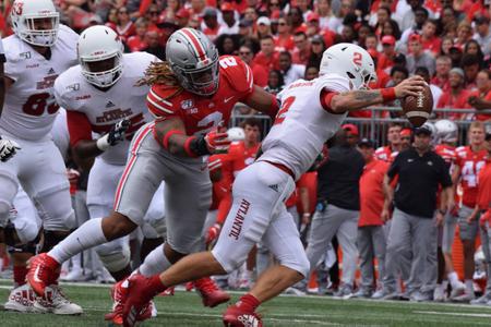 Justin Fields postgame media availability