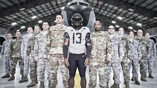 Look: NCAA football teams honor military with special Veterans Day