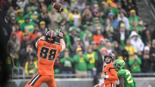 Watch: Former Oregon State star Luke Musgrave nearly scores first